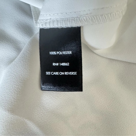 Torrid Harper Georgette Pullover 3/4 Roll Tab Sleeve Tunic Blouse White 2X NWT - Picture 10 of 11